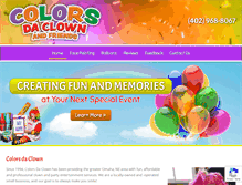 Tablet Screenshot of colorsdaclown.com
